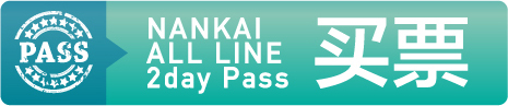 NANKAI ALL LINE 2day Pass 买票